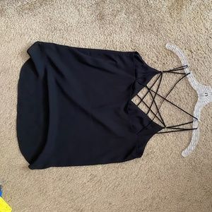 Express Strappy Top, Size XS, Black, NWT